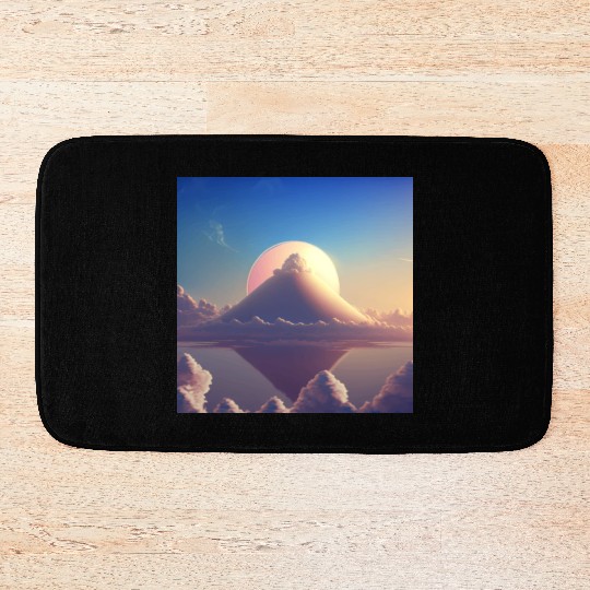 Mashup Cotton Candy Planet & The Lonely Mountain Bath Mats