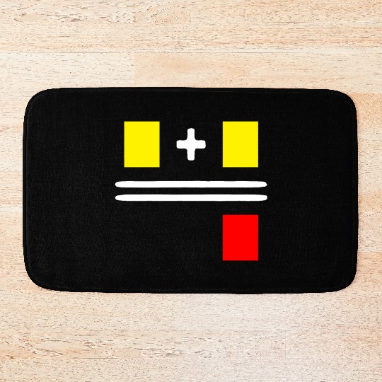 Soccer Yellow Red Card Gift for Soccer Referee Bath Mats