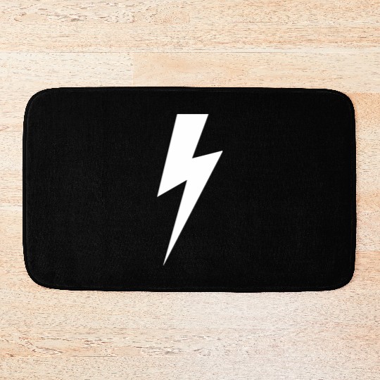 Lightning Bolt For Men And Women Bath Mats