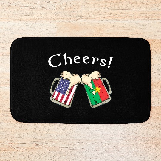 Burkinabe American Grown Country Cheers Beer Drink Bath Mats
