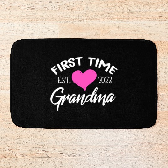 First Time Grandma Est. 2023 Bath Mats
