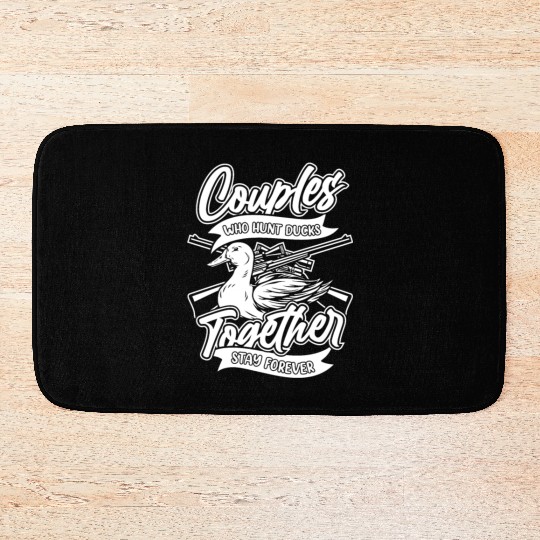 Duck Hunting Couples Bath Mats