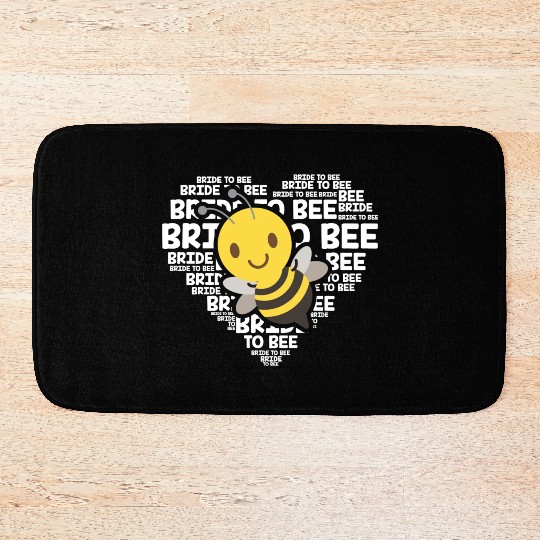 Bride To Bee Funny Engagement Future Wife Gift Bath Mats