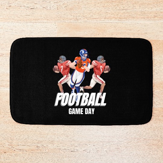 Football Game Day Vibes , Football Season Bath Mats