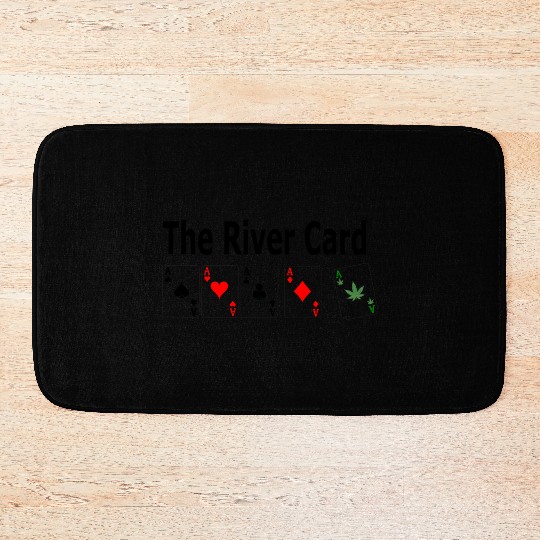the river card Bath Mats