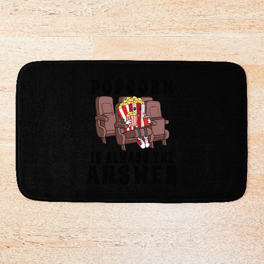 Movie Watching Cinema Popcorn Binge Watching Bath Mats