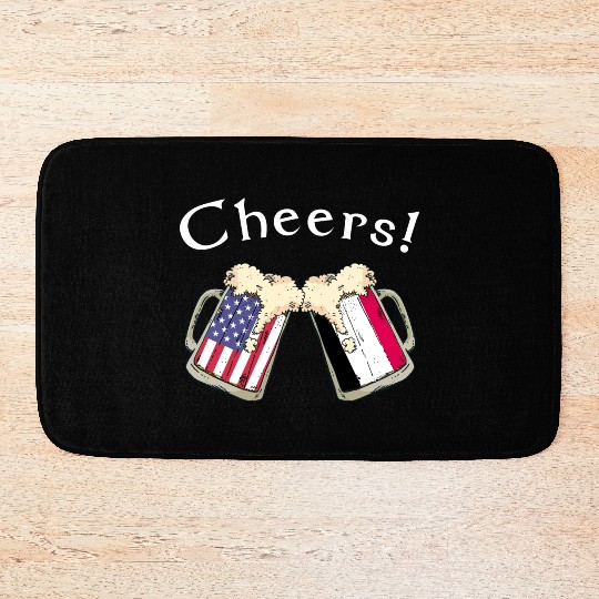 Yemeni American Grown Country Cheers Beer Drink Bath Mats