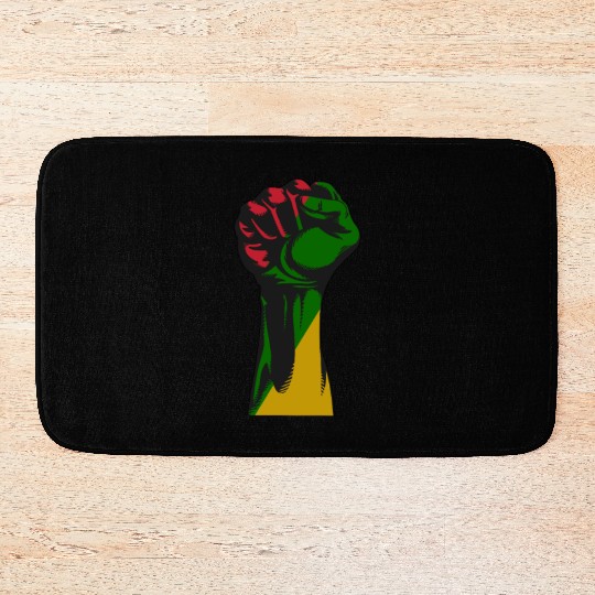Cool African Ancestry Pride Flag Black History Bath Mats