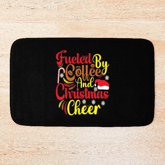 Fueled by coffee and Christmas cheer Bath Mats