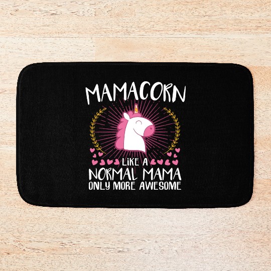 Mamacorn mom unicorn mothers day baby family kid Bath Mats