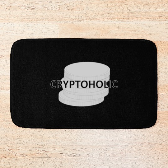 Cryptoholic COIN GREY Bath Mats