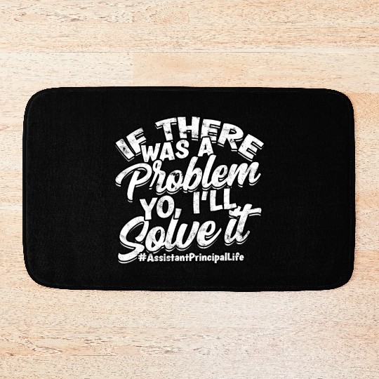 Assistant Principal Back School Teacher Principal Bath Mats