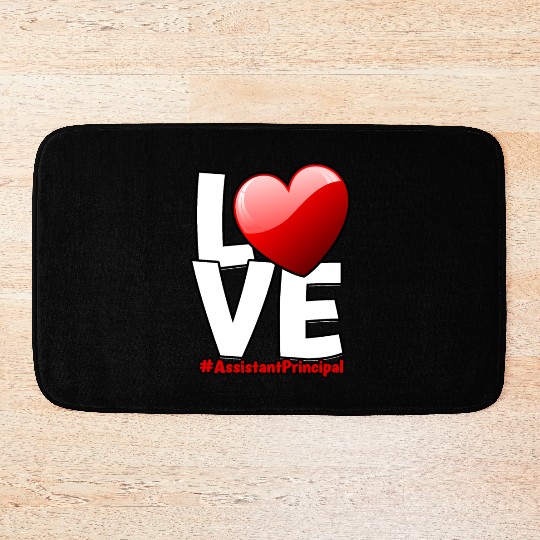 Assistant Principal Back School Teacher Principal Bath Mats