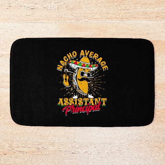 Assistant Principal Back School Teacher Principal Bath Mats