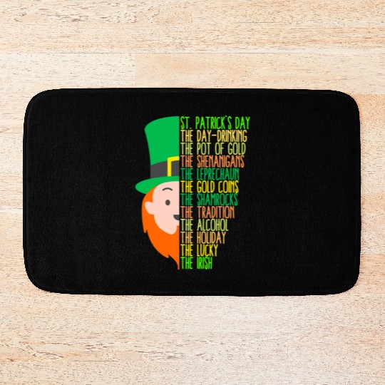 St Patrick's Day Drinking Shenanigans Irish Bath Mats