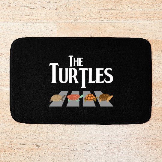 The Turtles Funny Turtle Tortoise Reptile Lover Bath Mats