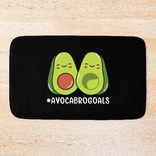 Sibling Big Brother Avocado Goals Hilarious Puns Bath Mats