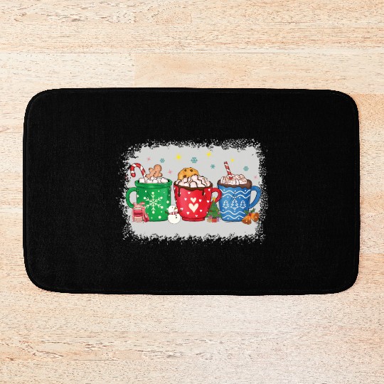 Christmas Hot Chocolate Peppermint Mocha Bath Mats