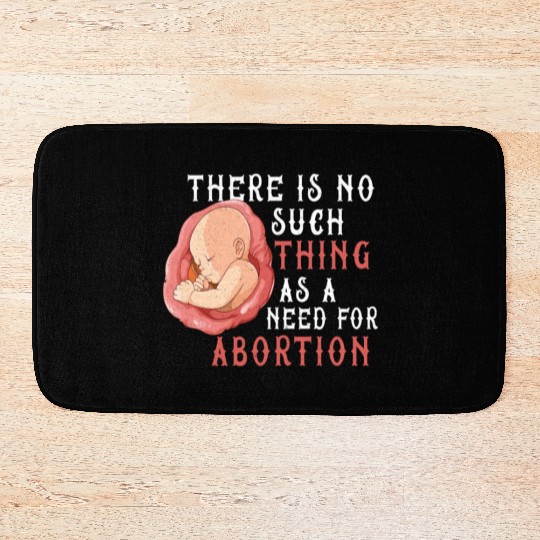 Anti Abortion Pro Life Conservative Gift Idea Bath Mats