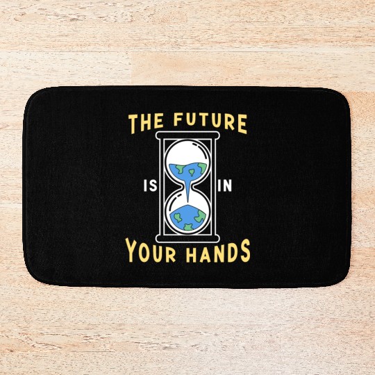 Earth Hour Time Environmentalist Save The Planet Bath Mats