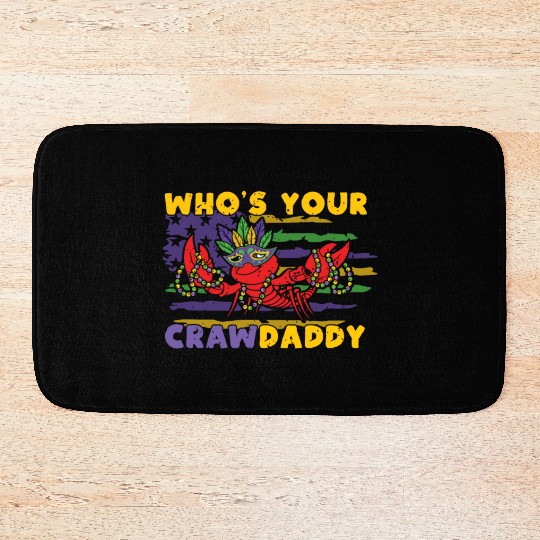 Crawfish Daddy Festival Parade Mardi Gras 2023 Bath Mats