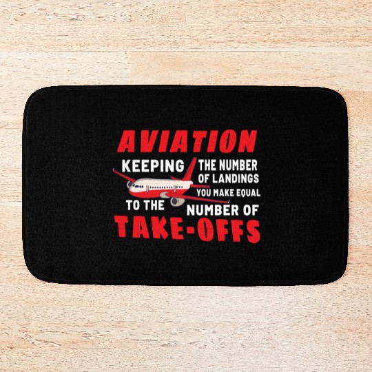 Pilot Aviation Airplane Airline Future Pilots Bath Mats