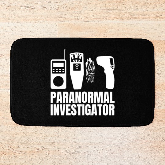Ghost Hunting Paranormal Investigator Bath Mats