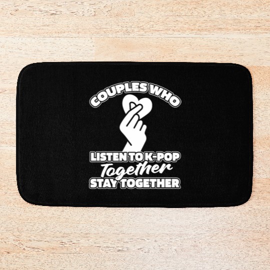 K Pop Couple Bath Mats