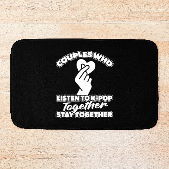 K Pop Couple Bath Mats