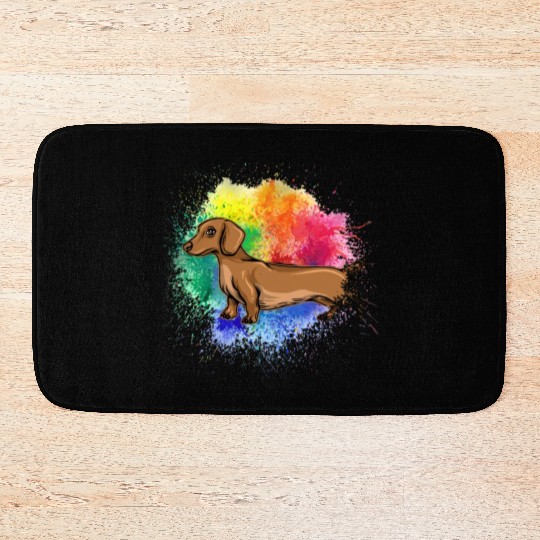 Dachshund Gift Dixie Wiener Doxie Dackel Bath Mats