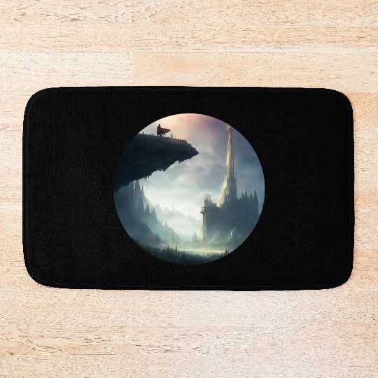 Mystical Character Landscape Bath Mats