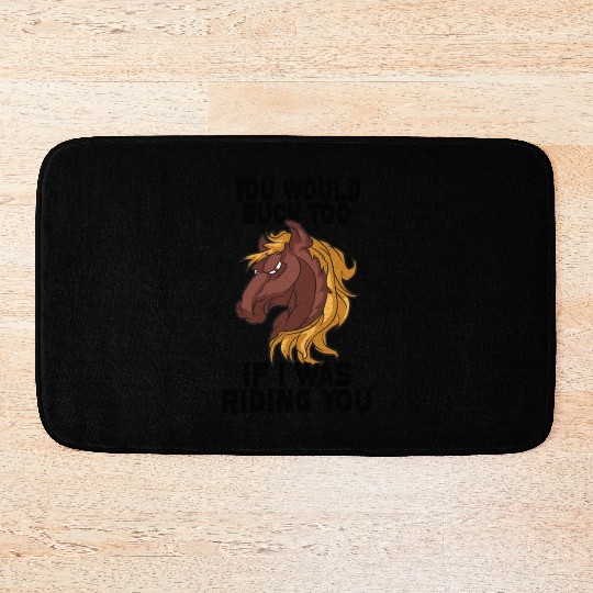 Cowboy Barn Bull Rider Rodeo Country Western Movie Bath Mats