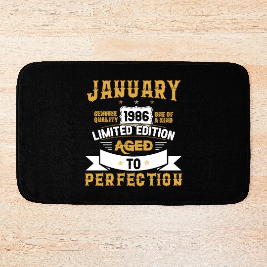 January 1986 Limited Edition Aged To Perfection Bath Mats