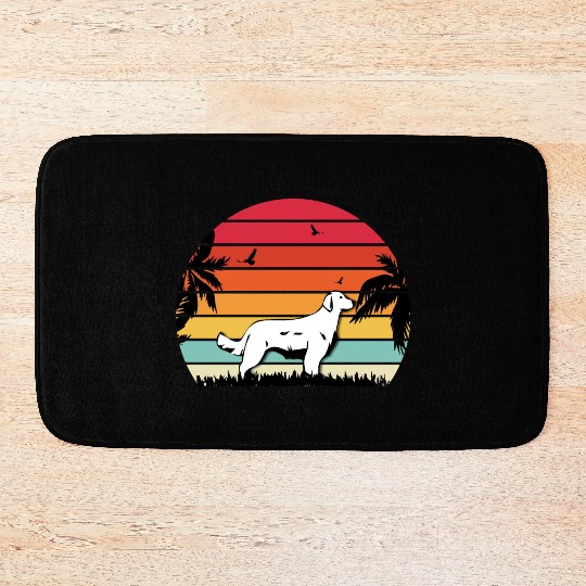 golden retriever retro style retriever lover Bath Mats