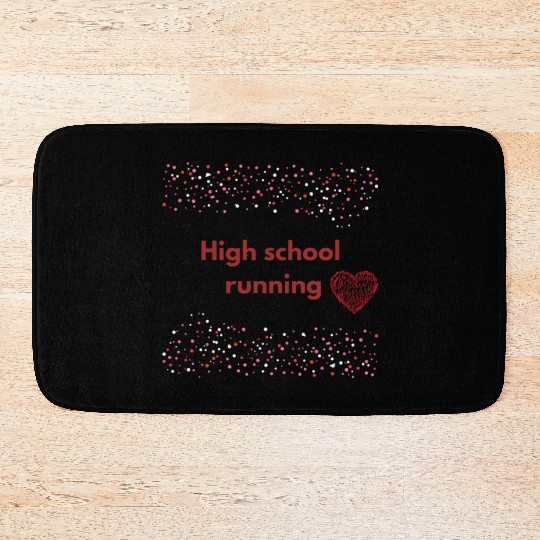 High school running ,Teenage clothes Bath Mats