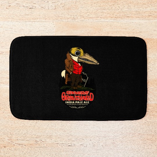 Vintage Scary Pale Ale Bath Mats