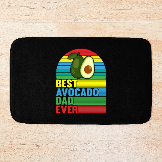 Best Avocado Dad Ever Bath Mats