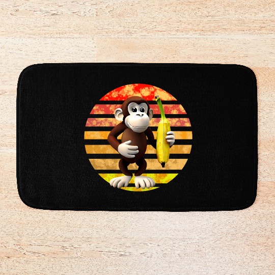 Banana monkey Bath Mats