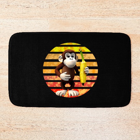 Banana monkey Bath Mats