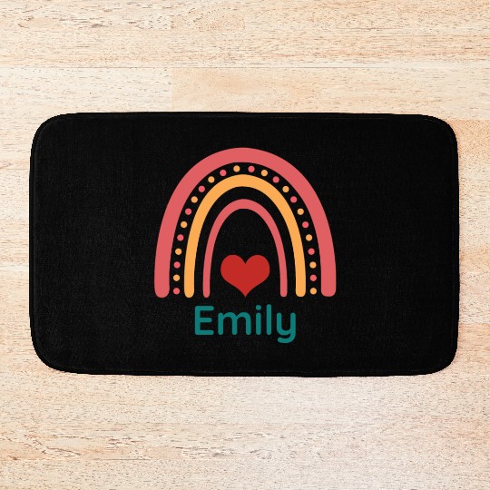 Emily Vintage Boho Rainbow Bath Mats