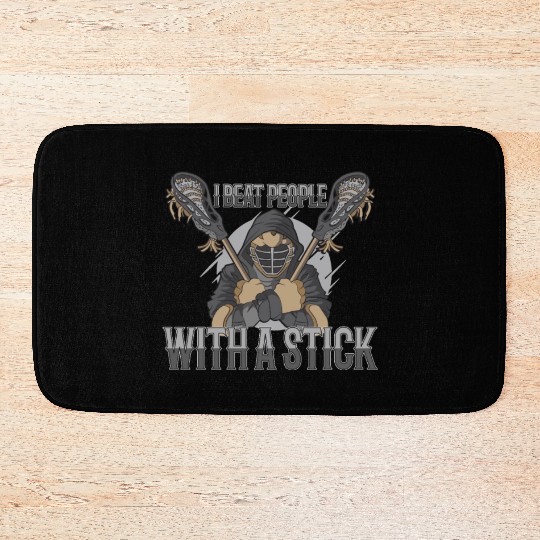 Lacrosse Player Lacrosse Coach Lax Player Sports Bath Mats