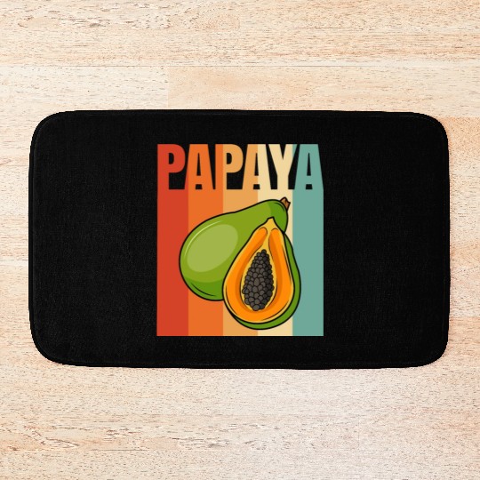 Retro Papaya Bath Mats