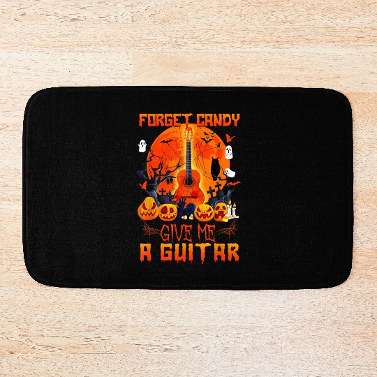 Guitar Halloween Candy Bath Mats