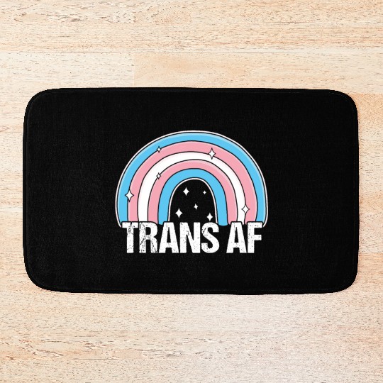 Trans AF Transsexual Transgender Pride Flag Rainbo Bath Mats