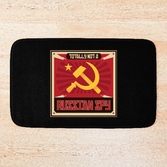 Funny Russian Spy USSR Soviet Union Russia Hammer Bath Mats