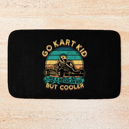 Go Kart Racer Pit Crew Car Racing Karting Bath Mats