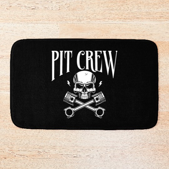 Drag Racing Race Car Pit Crew Bath Mats