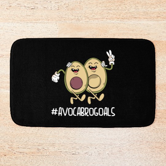 Sibling Big Brother Avocado Goals Hilarious Puns Bath Mats