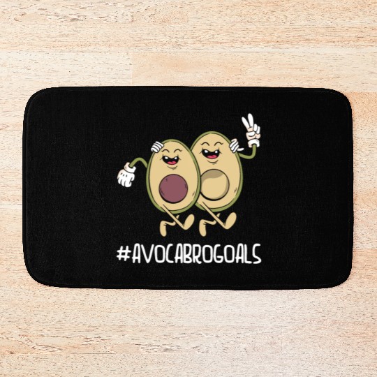 Sibling Big Brother Avocado Goals Hilarious Puns Bath Mats