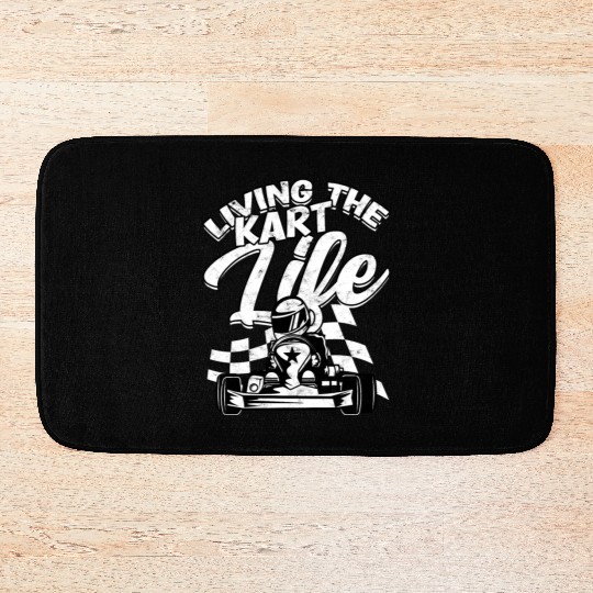 Go Kart Racer Pit Crew Car Racing Karting Bath Mats